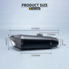Universal Yoshimura TTS SR5 Stainless Steel Motorcycle Exhaust System Modified Carbon Fiber Cover Escape Muffler MT09 Z400 Z900