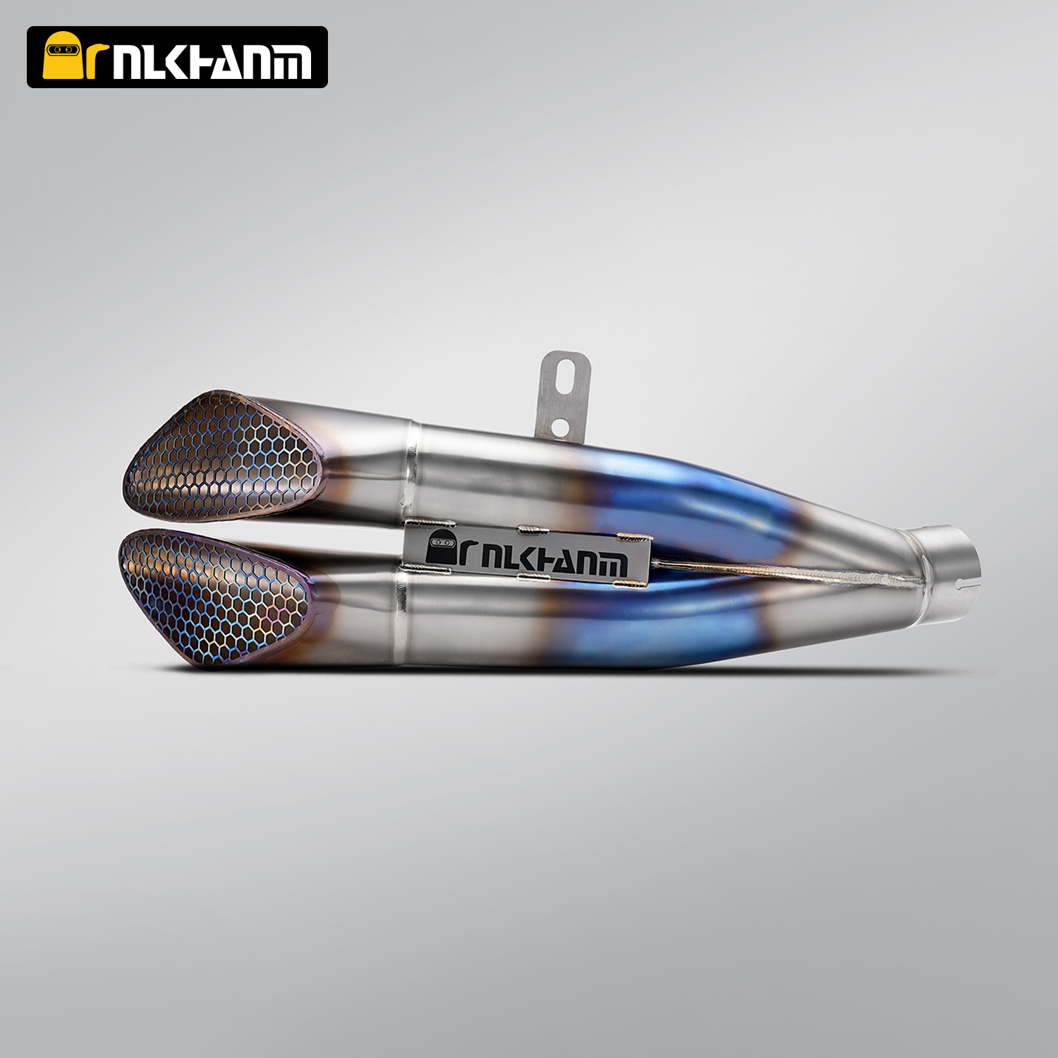 NlkHanm Titanium Honeycomb Forged Motorcycle Exhaust Kit slip on Line for Kawasaki ZX10R Zx-10r Zx10rr ZX-10R2021-2024