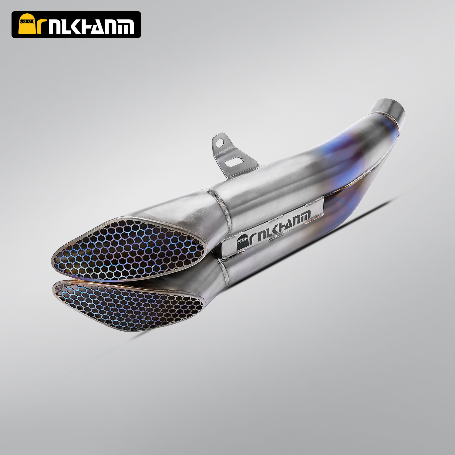 NlkHanm Titanium Honeycomb Forged Motorcycle Exhaust Kit slip on Line for Kawasaki Zx6r 636 ZX6R ZX-6R 2021-2024