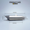 High Quality Carbon Off-Road Motorcycle Exhaust Muffler Modified ZARD ZX6R Z900 CBR600 GSX750 R6 New Condition Boxed Packaging