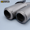 51MM Titanium Alloy Double Escape Muffler Custom Size Universal Motorcycle Exhaust System SC Modification Ninja400 Z800 Z900 New