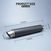 Universal 60mm Motorcycle Exhaust Muffler Pipe for SC Project New Racing for MT07 MT09 Z900 Z400 Ninja4 Made of Carbon Steel