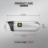 51mm Universal Carbon Fiber Escape Muffler New DB Killer for Motorcycle Exhaust System Compatible Models R1 CBR650 ZX6R Steel