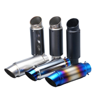 60mm Carbon Motorcycle Exhaust Pipe