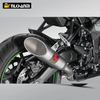 ZX-4R ZX-25R Motorcycle Exhaust System Modification Mid Section Link AK Honeycomb Carbon Fiber Escape Muffler for Kawasak Boxed