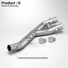 2015-2021 R1 YZF R1 MT10 Slip-On Front Middle Link Pipe Modification Stainless Steel titanium alloy Exhaust System Box Packaging