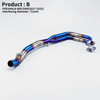 Kawasak Z400 Ninja400 2017-2023 Racing Line Exhaust System Full Motorcycle Original Position Steel Pipe Link Pipe New Condition
