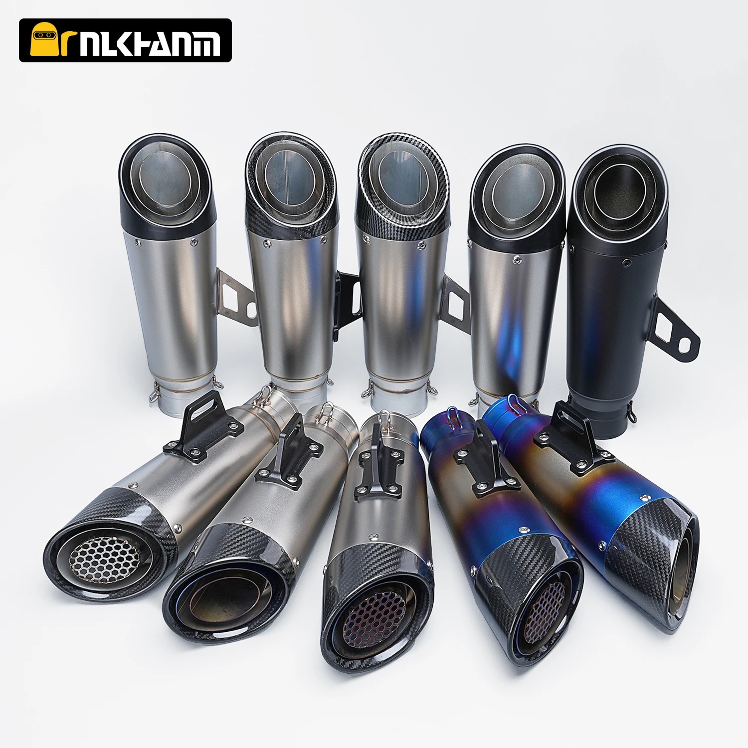 exhaust muffler with silencer
