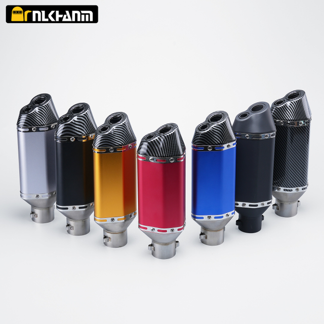 Universal 36-51mm Motorcycle Exhaust Muffler with DB Killer New Condition Compatible with MSX125 CRF230 R15 MT07 Z650 300MM