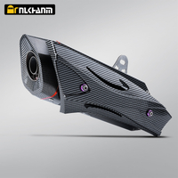 Universal 51mm Stainless Steel Carbon Fiber Motorcycle Exhaust System Muffler New TMAX XMAX ADV Pedal Motorcycles