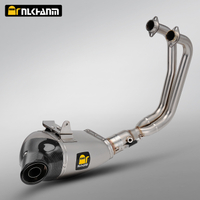 New Ak DB Killer Racing LineS-H6R14 for R3 R25 MT02 MT25 Full Motorcycles Carbon and Steel Muffler Exhaust