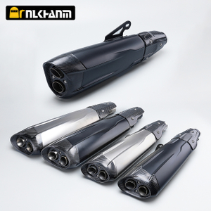 exhaust muffler with silencer