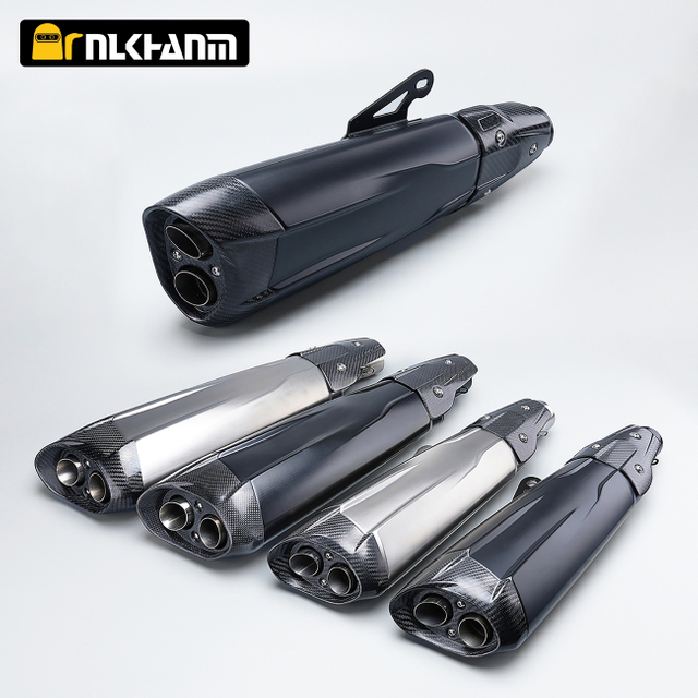 exhaust muffler with silencer