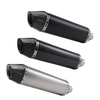 Universal 51mm SC Stainless Steel Carbon Fiber Motorcycle Exhaust System New 570mm Muffler for R6 MT09 Ninja GSX CB CBR300