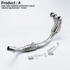 2021-2023 Yama MT-09 MT09 FZ09 XSR09 Slip-On Exhaust System Stainless Steel Material Modified Front Link Pipe New Condition