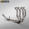 Kawasak ZX4R ZX-4R Custom Exhaust System Modified Titanium Alloy Front Section Stainless Steel Carbon Material Boxed Packaging