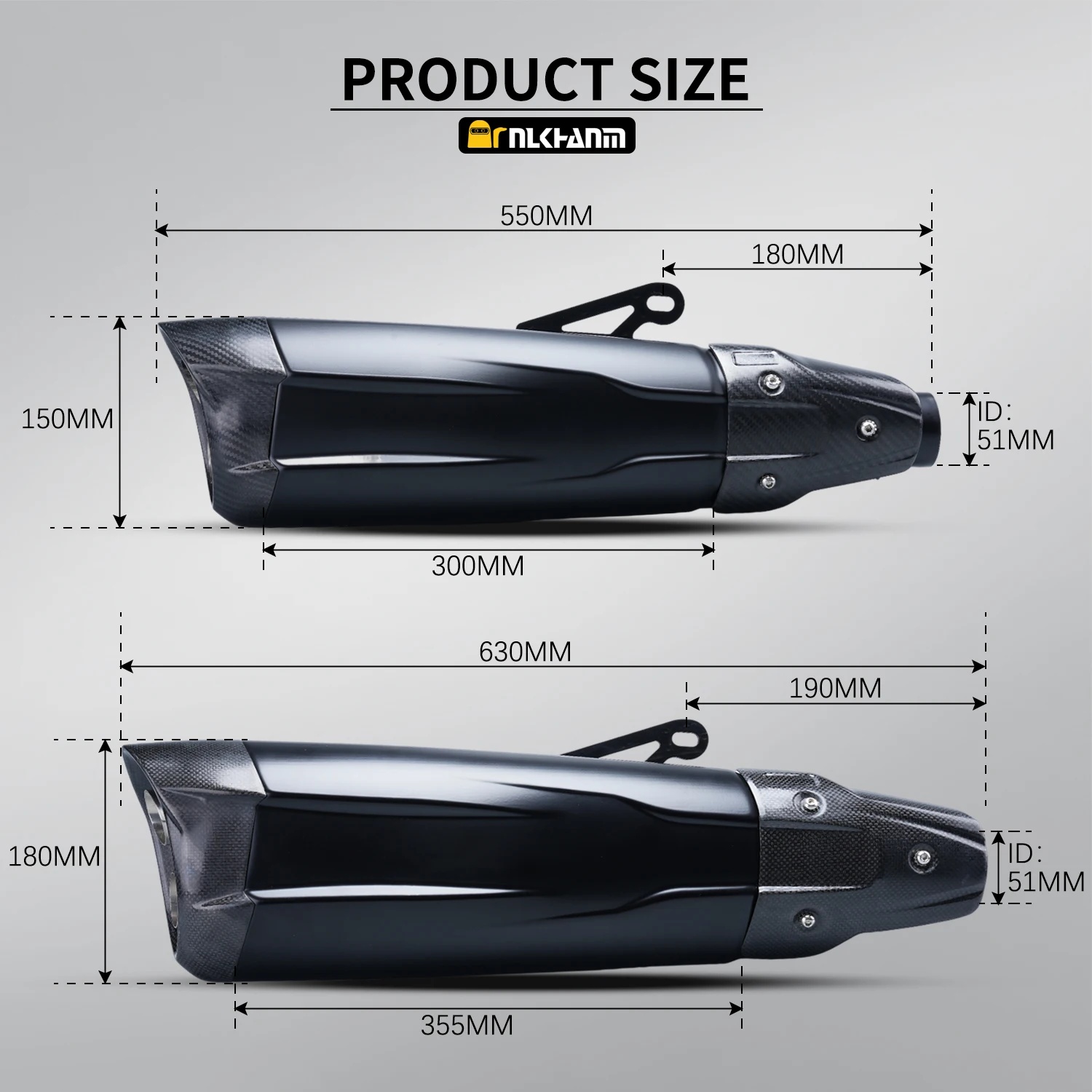 Universal Motorcycle Exhaust Muffler