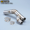 New Stainless Steel Slip-On Motorcycle Exhaust Muffler for S1000RR 2017-2020 & S1000R 2017-2019 Includes Middle Link Pipe