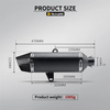 SC Racing Escape Muffler with Full Link Pipe for VICTORIA150 VICTORIA300 New Steel Motorcycle Exhaust System Modification