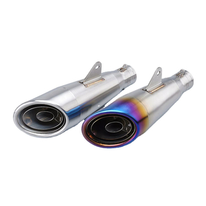 Universal Carbon Fiber Motorcycle Exhaust System With Modified SC Escape MufflerZ900 KTM790 ZX10R NK800 CBR400 MT07