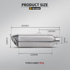 RSV4 Custom Size Titanium Alloy Carbon Fiber Escape Muffler New Motorcycle Exhaust System Mid Link Pipe Modification RSV4 RSV4