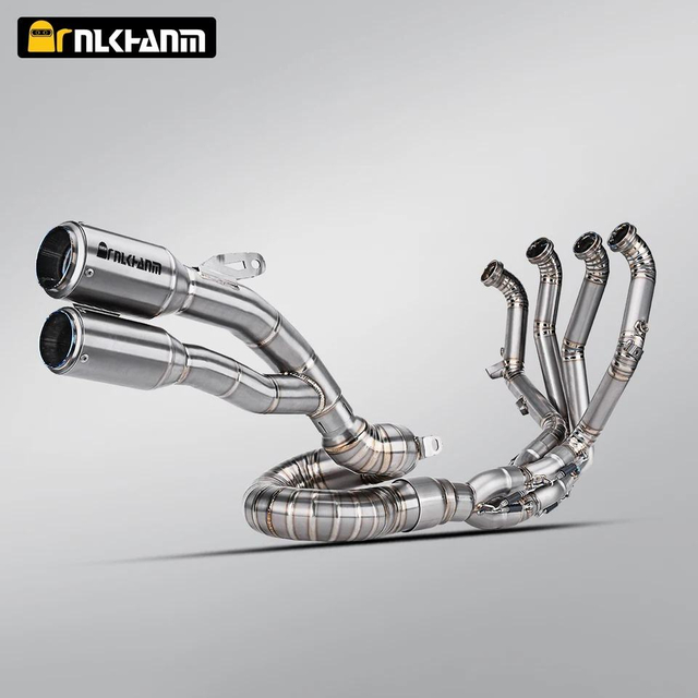 QJMOTOR 921 Titanium Alloy Motorcycle Exhaust System SC Full Section High Position Muffler New Box Packed Super921 Modification
