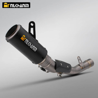 ZX6R Motorcycle Exhaust System Modification for SC Project Full Titanium Alloy 2024-2025 Kawasaki ZX6R ZX-6R Carbon Fiber Box