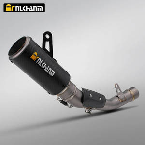 ZX6R Motorcycle Exhaust System Modification for SC Project Full Titanium Alloy 2024-2025 Kawasaki ZX6R ZX-6R Carbon Fiber Box