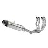 NlkHanm Full Titanium Alloy Motorcycle Exhaust System Complete Modification Suzuki Hayabusa GSX1300 GSX1300R Carbon Mufflers Box