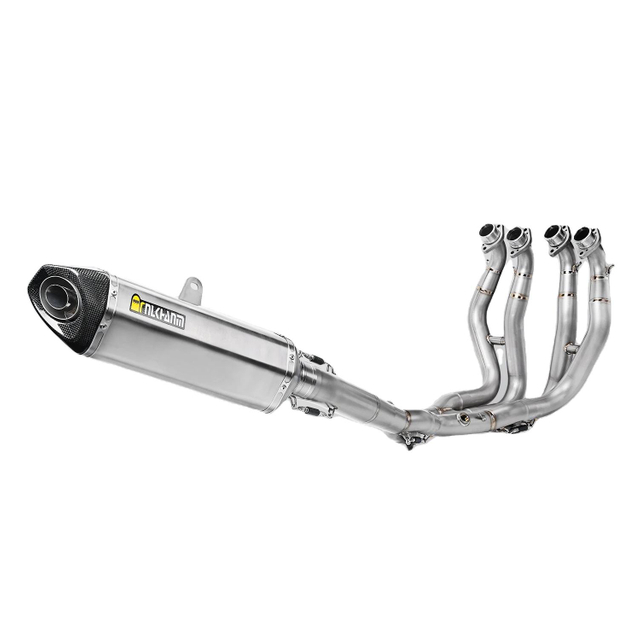 NlkHanm Full Titanium Alloy Motorcycle Exhaust System Complete Modification Suzuki Hayabusa GSX1300 GSX1300R Carbon Mufflers Box