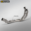 Aprili RS660 Full Titanium Alloy Motorcycle Exhaust System Full Section Modification for 2022 2024 Models Stainless Steel Box