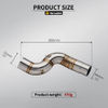 New Stainless Steel Slip-On Exhaust for Kawasaki Ninja ZX6R 636 2004-2008 Modified Mid-Link Pipe for Motorcycles