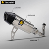 ZONTES 368G/E Motorcycle Exhaust System Stainless Steel Full Section Modification with SC AK Muffler for New Used ZONTES 368G/E
