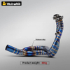 For CFMOTO 400/650NK Titanium Alloy Exhaust System New Condition Motorcycle Muffler Front Section Steel for CFMOTO 400NK 650NK