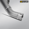 New Titanium Alloy Motorcycle Exhaust Integrated Mid Tail Carbon Tip AR Muffler Modified Middle Link Pipe ZX10R New Steel