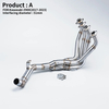 New 51mm Steel Slip-On Motorcycle Exhaust Escape Full System Muffler Header Front Link Pipe Compatible Z900 A2 35KW 70KW