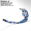 Kawasak Ninja ZX-25R 2020-2023 Titanium Alloy Full System Escape Motorcycle Exhaust 51mm Modified Front Middle Link Muffler