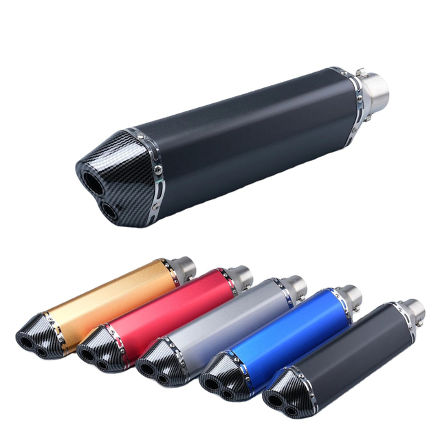 motorcycle 51mm exhaust muffler middle link pipe