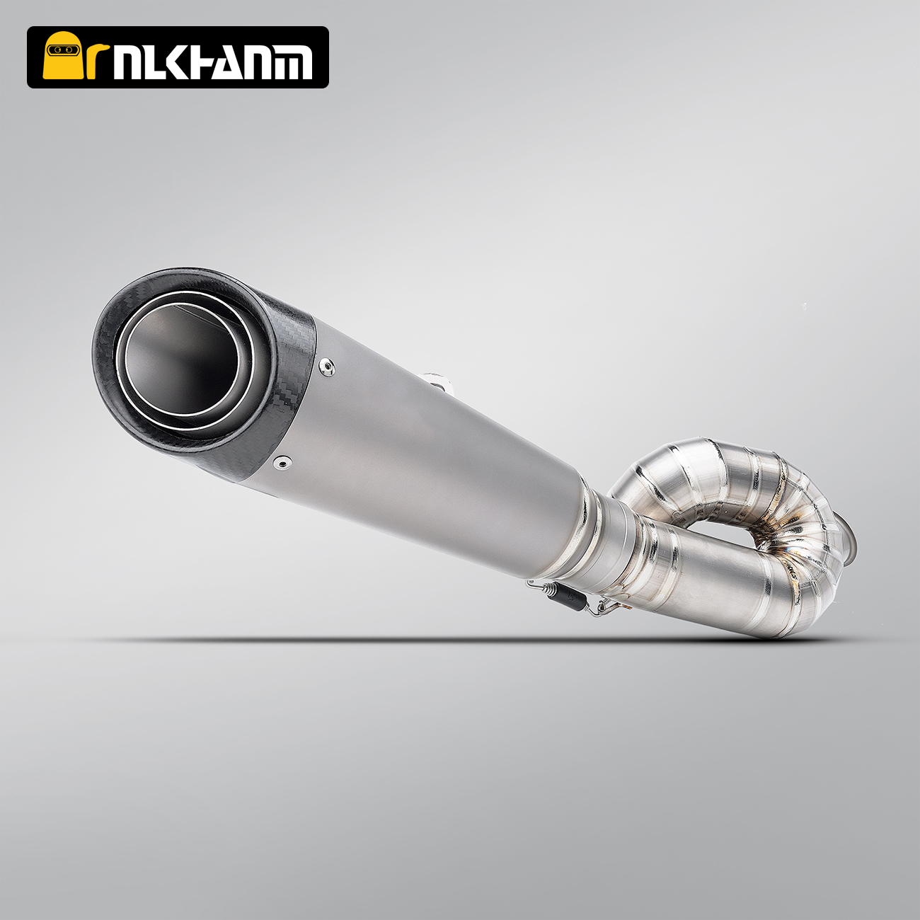 Modification Carbon Fiber Nozzle Muffler, Titanium Alloy Motorcycle Exhaust System for the Triumph 765