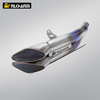 NlkHanm Titanium Honeycomb Forged Motorcycle Exhaust Kit slip on Line for Kawasaki Zx6r 636 ZX6R ZX-6R 2021-2024