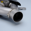 51MM Titanium Alloy Double Escape Muffler Custom Size Universal Motorcycle Exhaust System SC Modification Ninja400 Z800 Z900 New