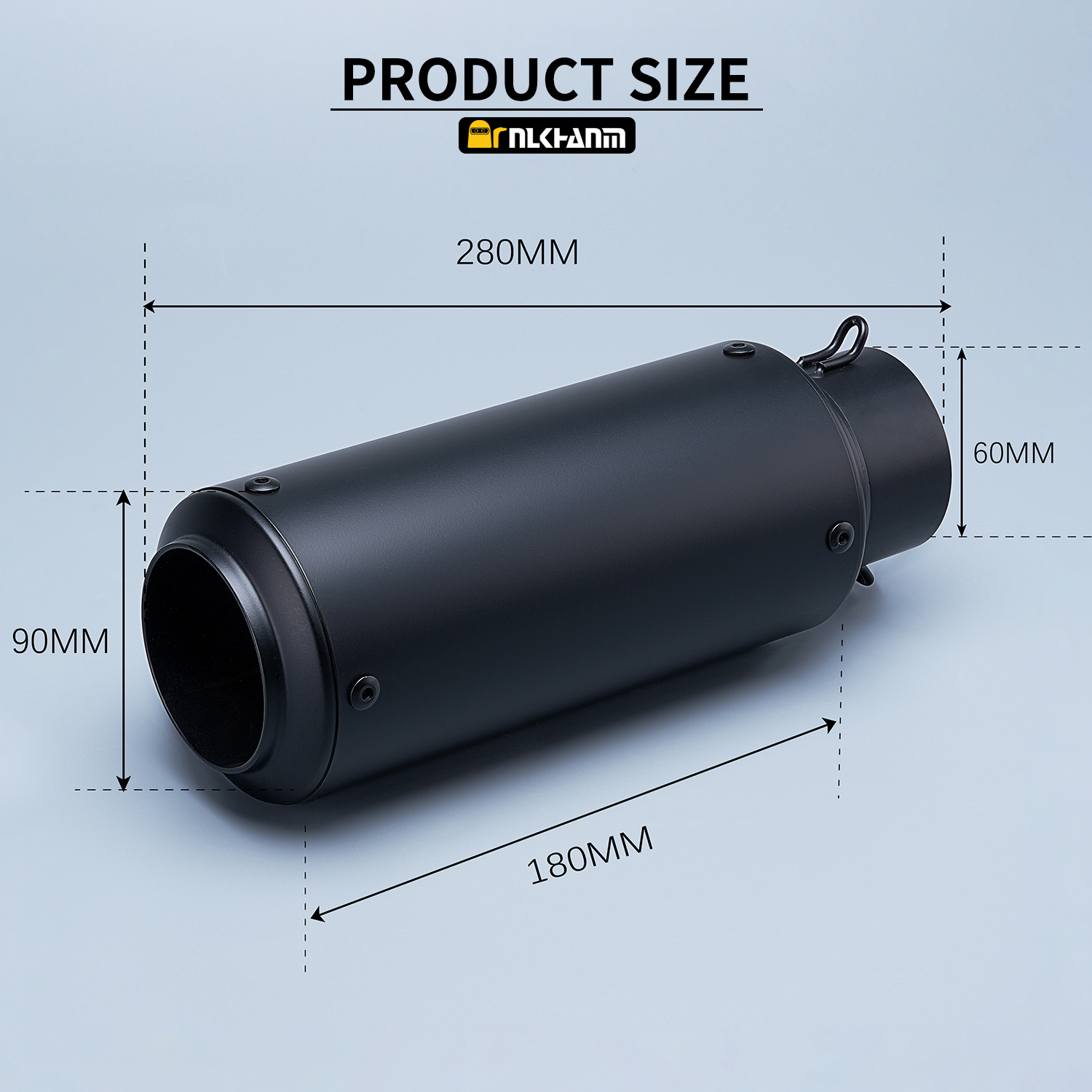 Universal 51mm 60mm Motorcycle Exhaust Pipe Motorcycle for YZF R6 R15 R3 MT07 ZX6r Z800 Z900 MT09 FZ09 Z400