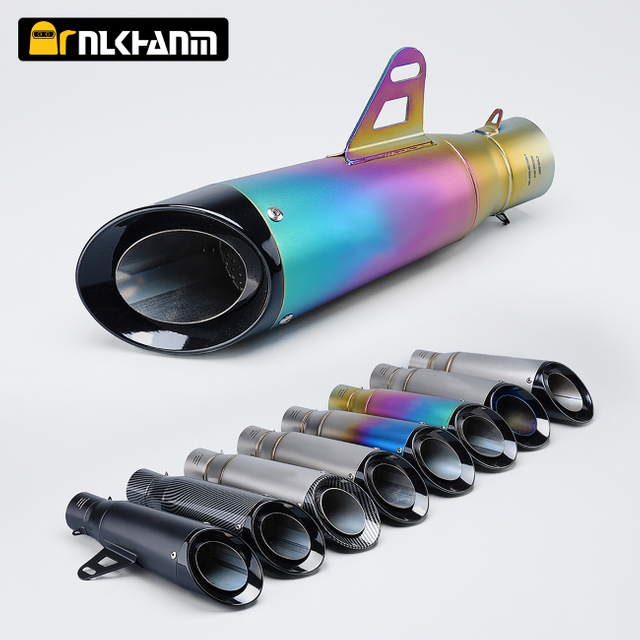 motorcycle 51mm exhaust muffler middle link pipe