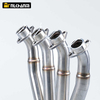 New 51MM Stainless Steel Motorcycle Exhaust System Escape Slip-On Front Tube Link Pipe Connect for YAMA YZF-R6 2006-2020