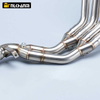 Stainless Steel Motorcycle Exhaust System Front Link Pipe Slip-On 51mm Muffler Compatible Hon CB650F CB650R CBR650 CBR650F