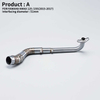 Nmax 125 Stainless Steel Motorcycle Exhaust Middle Link Pipe Collector Elbow Headers for Yama NMAX155 NMAX125 2015-2017