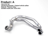 MotoConnect Tube Modified Muffler DB Killer Titanium Alloy Motorcycle Exhaust Middle Pipe Escape for 790 890 CFMOTO800MK 800MT