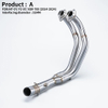 Yama MT07 FZ07 2014-2021 XSR700 Racing Motorcycle Exhaust Muffler New Split Slip-On Front Pipe Stainless Steel Box Packed