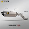 For CFMOTO 700MT Motorcycle Exhaust System Modification Mid Link Carbon Fibre AK Escape Muffler DB Killer New Condition
