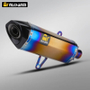 ZONTES 350E Full Titanium Alloy AK Titanium Muffler Carbon Material Exhaust System Modification for New ZONTES 350E Motorcycle